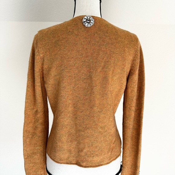 One Girl Who Cardigan Sweater Womens Medium Rhinestone Embellished Wool Blend - Picture 3 of 13